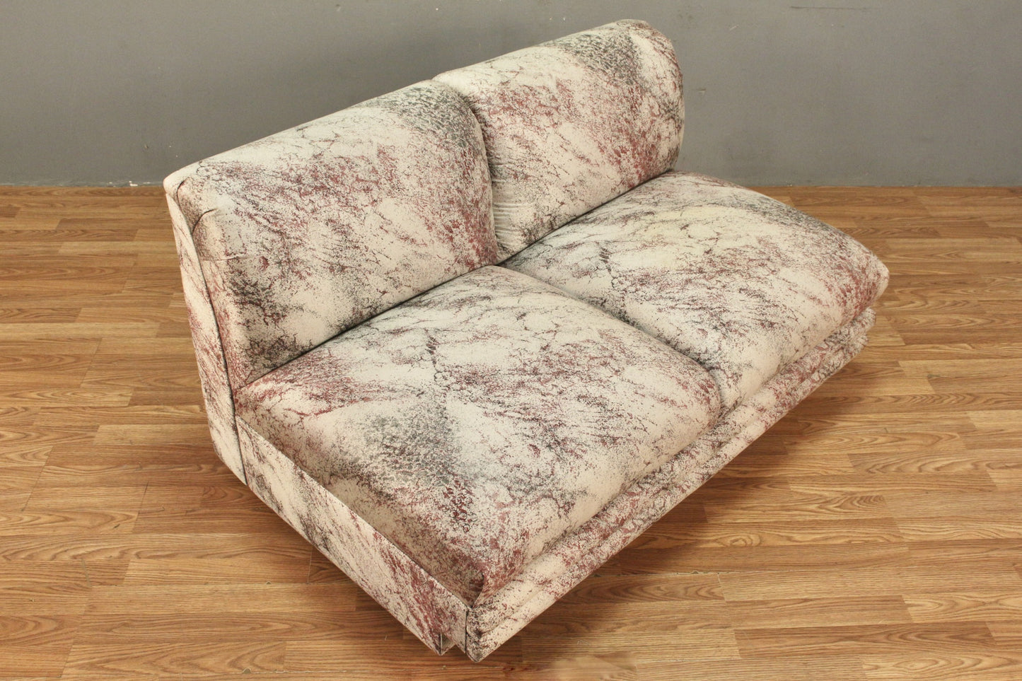 1980s Metallic Splatter Loveseat - ONLINE ONLY