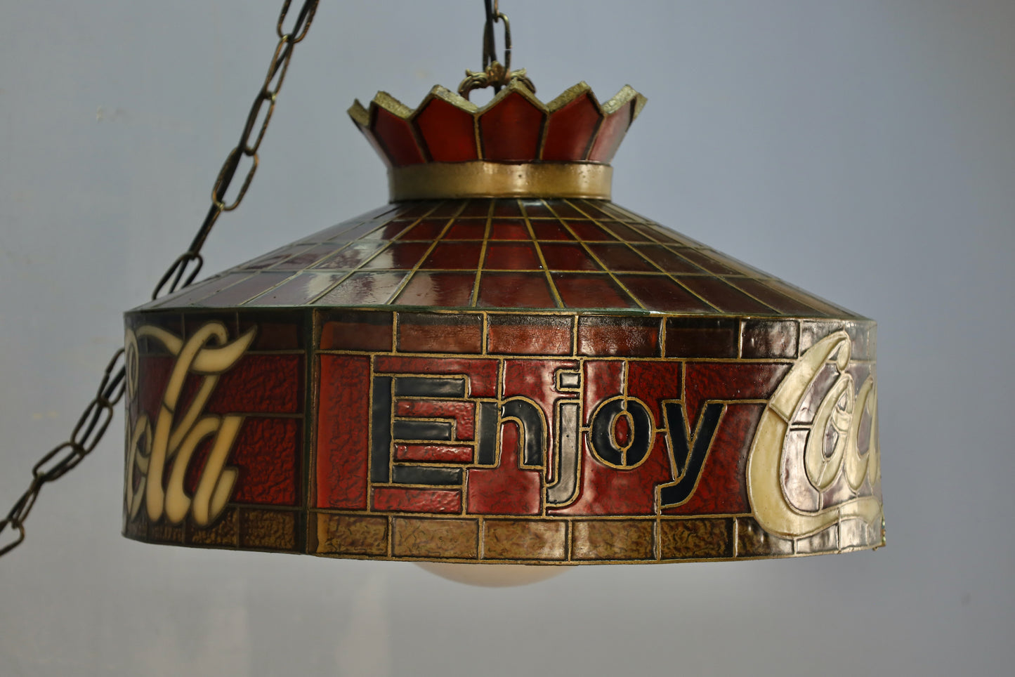 Coca-Cola Plastic Swag Lamp