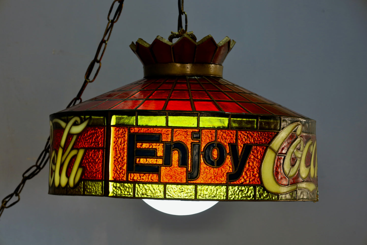 Coca-Cola Plastic Swag Lamp