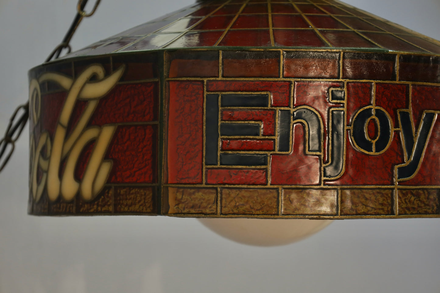 Coca-Cola Plastic Swag Lamp