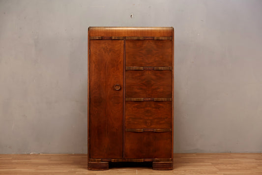 Art Deco 4-Drawer Wardrobe