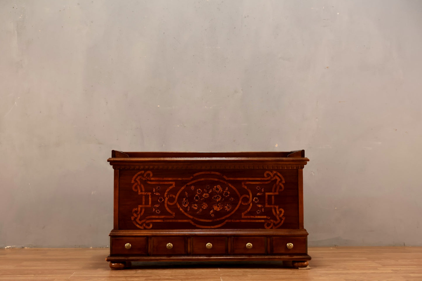 Faux-Marquetry Cedar Chest