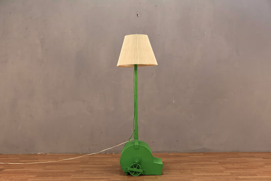 Reclaimed Industrial Kelly Green Floor Lamp