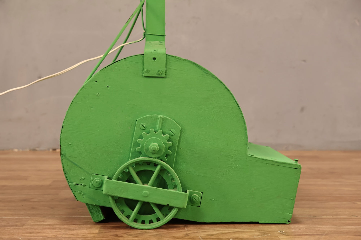 Reclaimed Industrial Kelly Green Floor Lamp