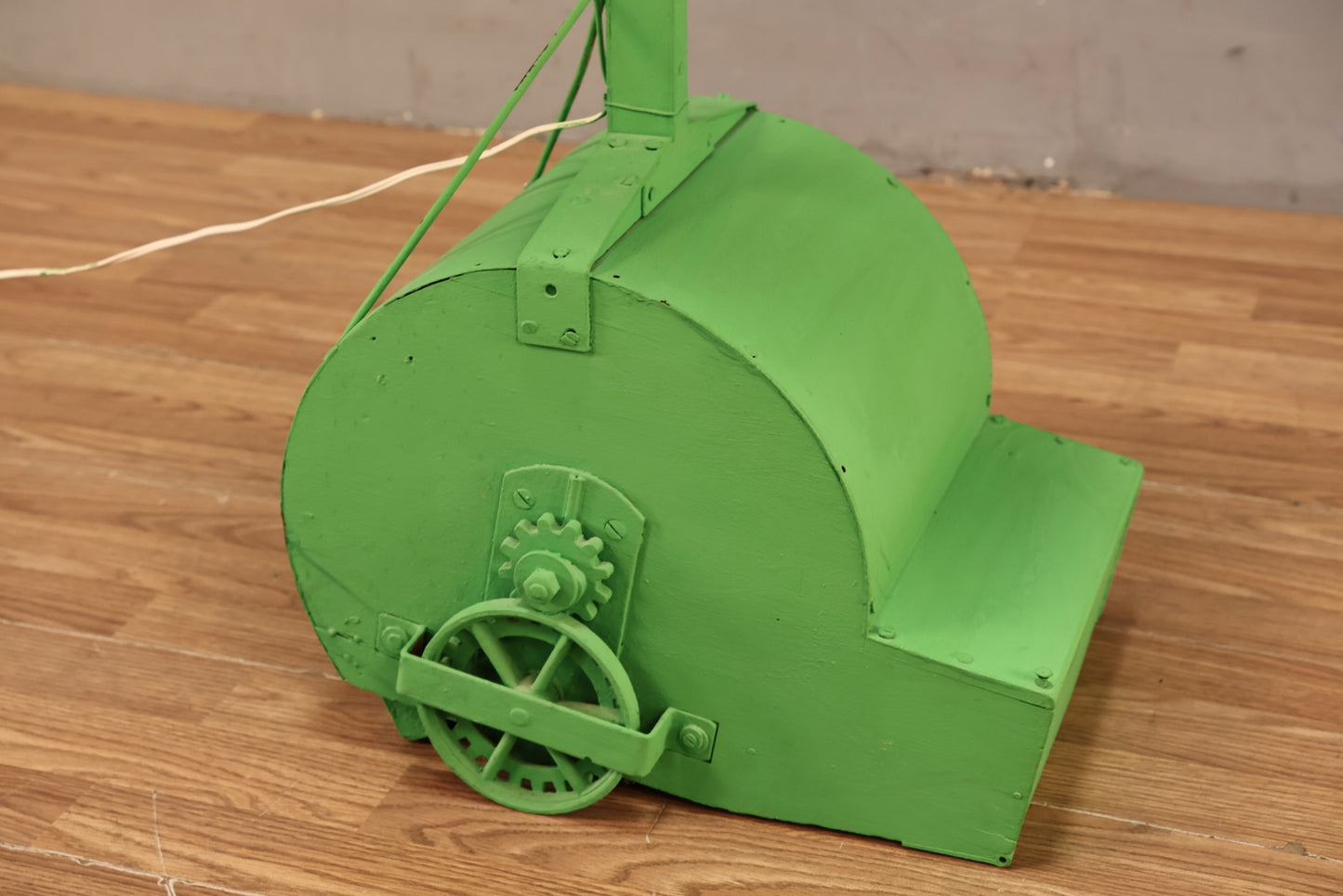 Reclaimed Industrial Kelly Green Floor Lamp