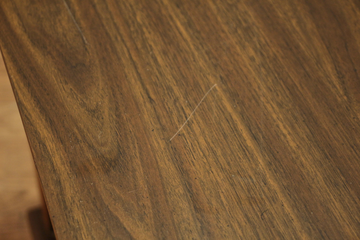 Walnut & Laminate 2-Door End Table