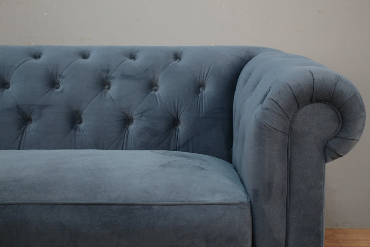 Large Modern Teal Sofa - ONLINE ONLY