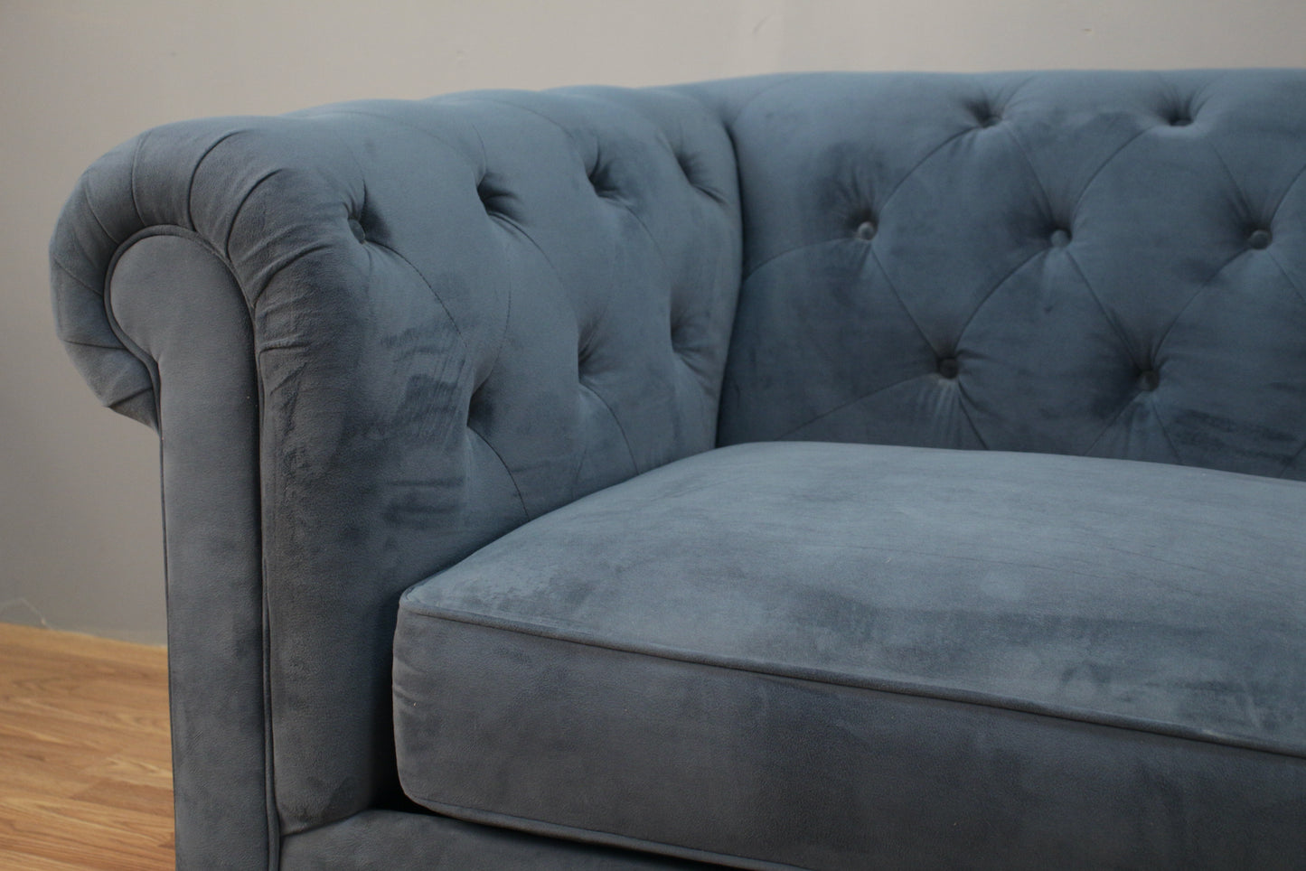 Large Modern Teal Sofa - ONLINE ONLY