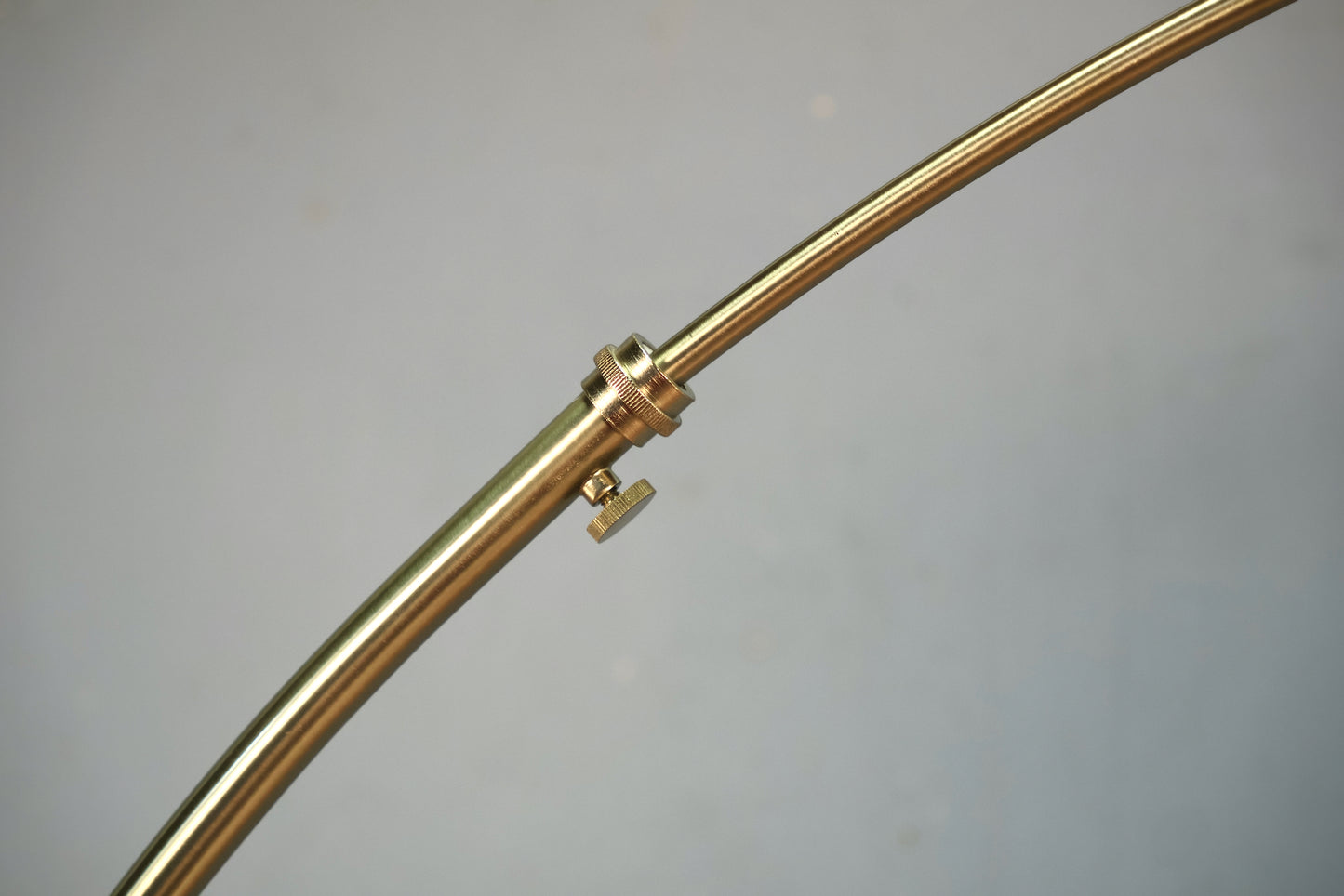 Contemporary Marble & Brass Arc Lamp