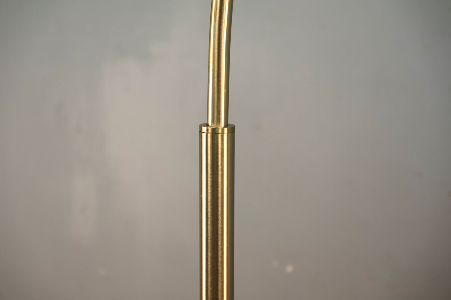 Contemporary Marble & Brass Arc Lamp