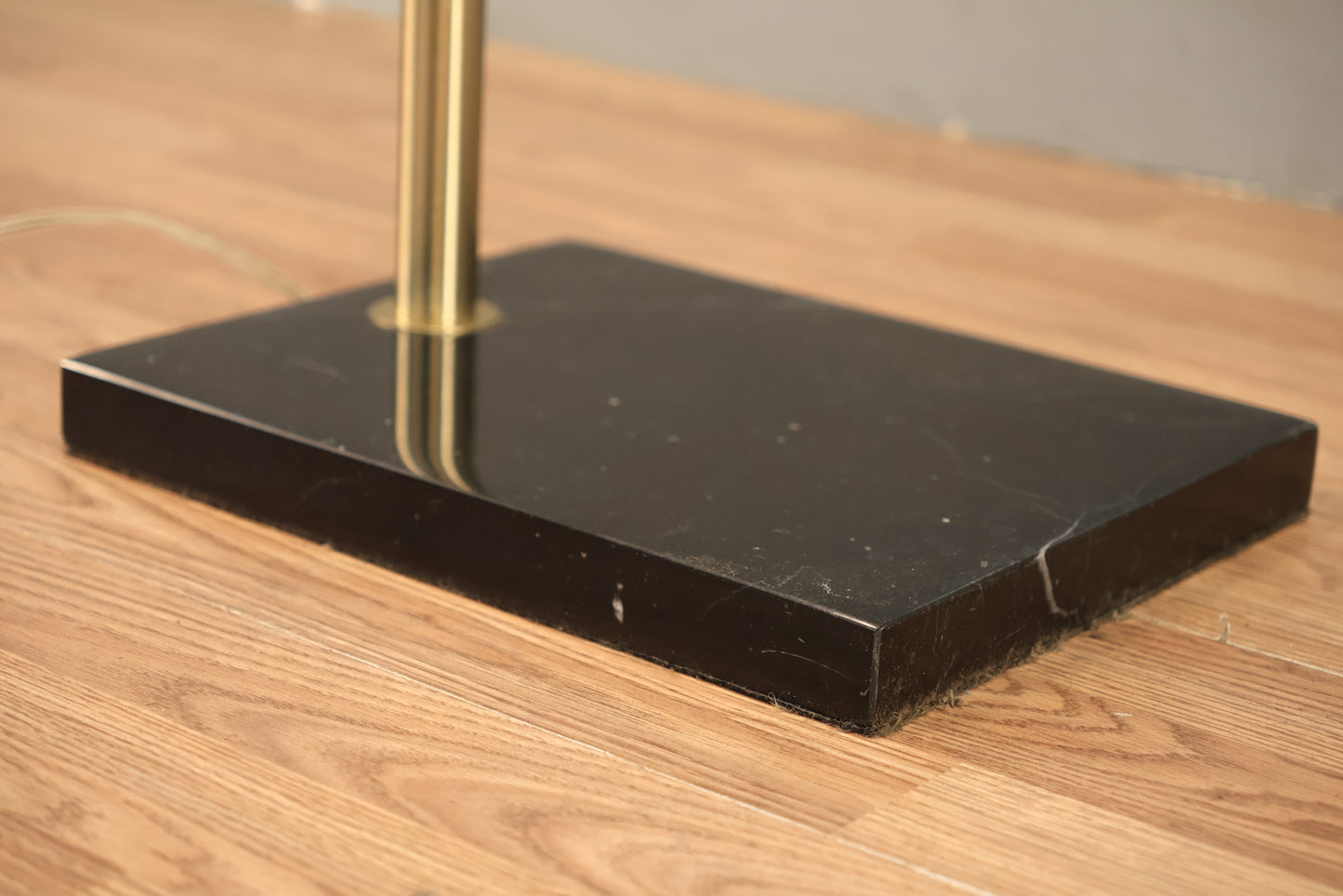 Contemporary Marble & Brass Arc Lamp