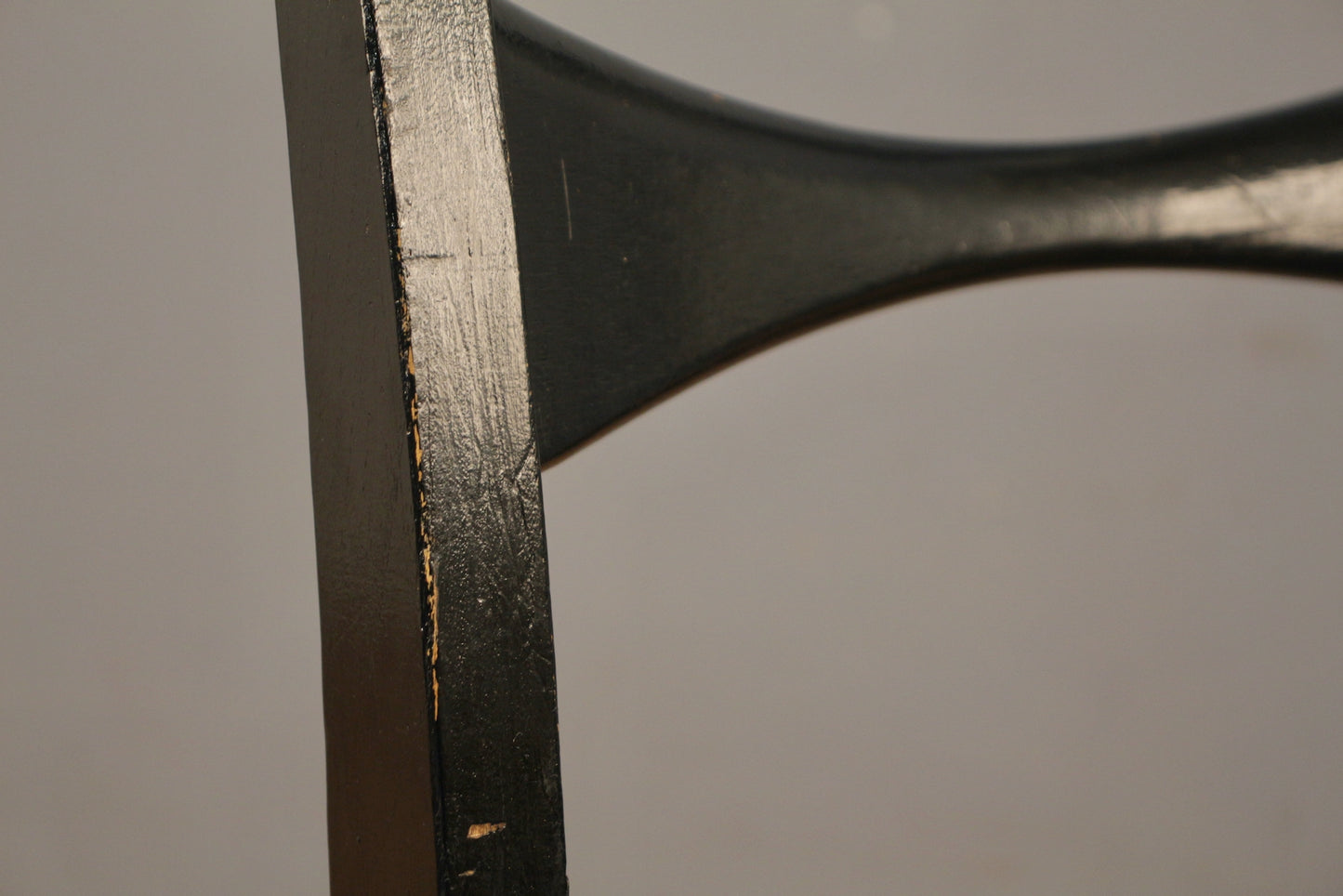 Mid Century Black & Brushstroke Side Chair