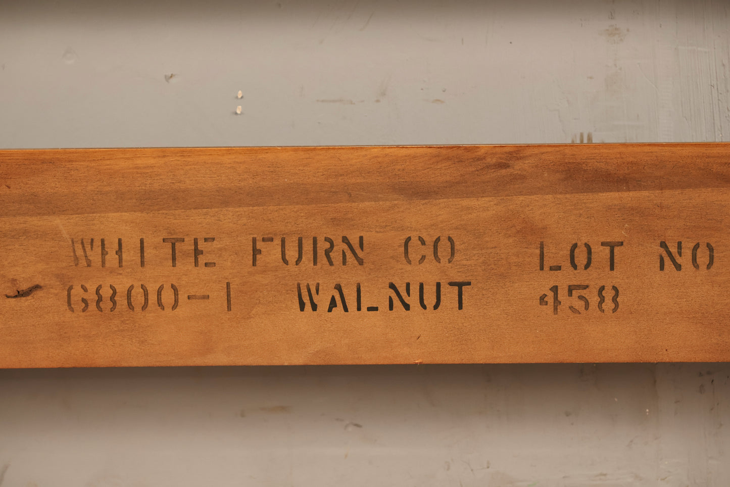 Geometric Paneled Walnut Full Headboard