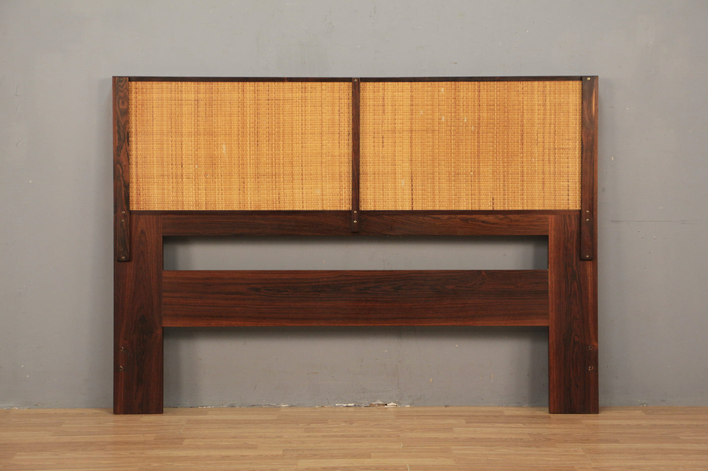 Rosewood & Cane Reversible Queen Headboard