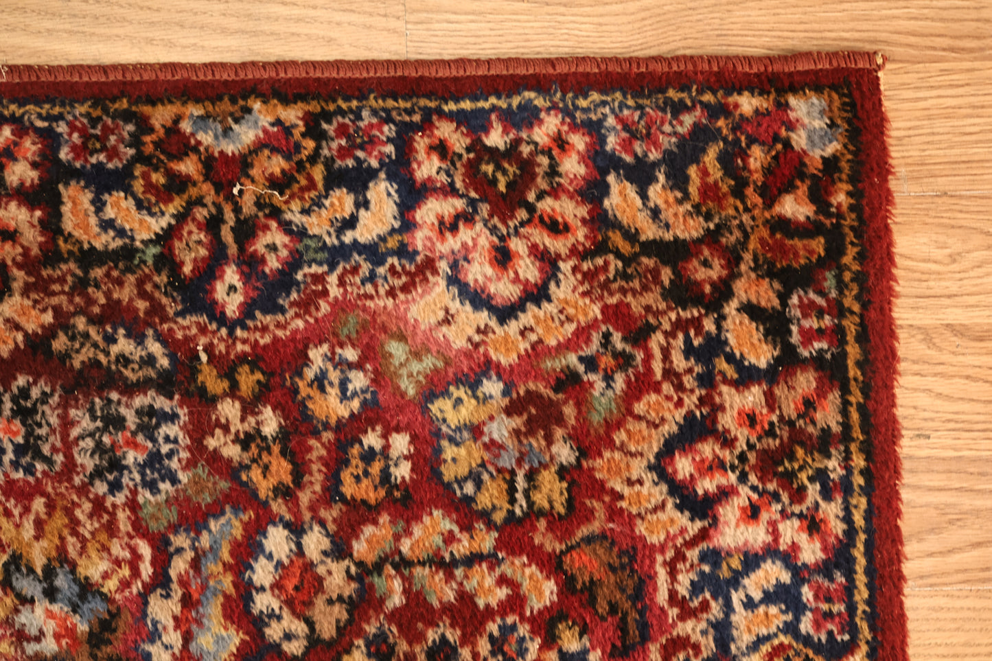1950s Magee Mulberry Wool Rug - ONLINE ONLY