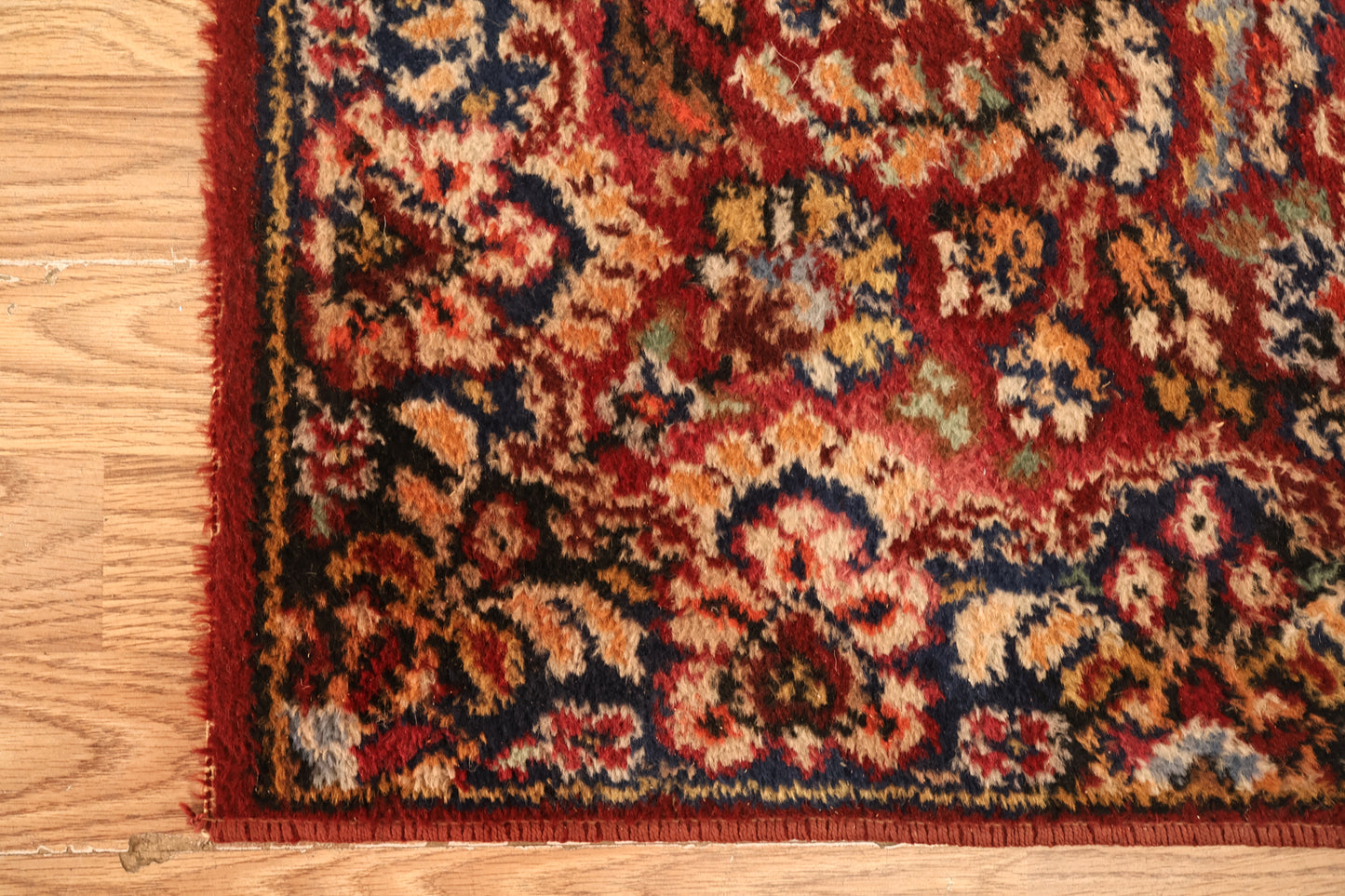 1950s Magee Mulberry Wool Rug - ONLINE ONLY