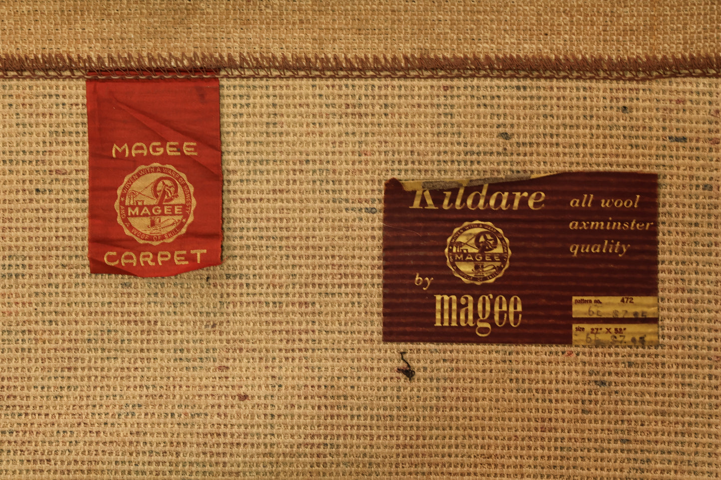 1950s Magee Mulberry Wool Rug - ONLINE ONLY