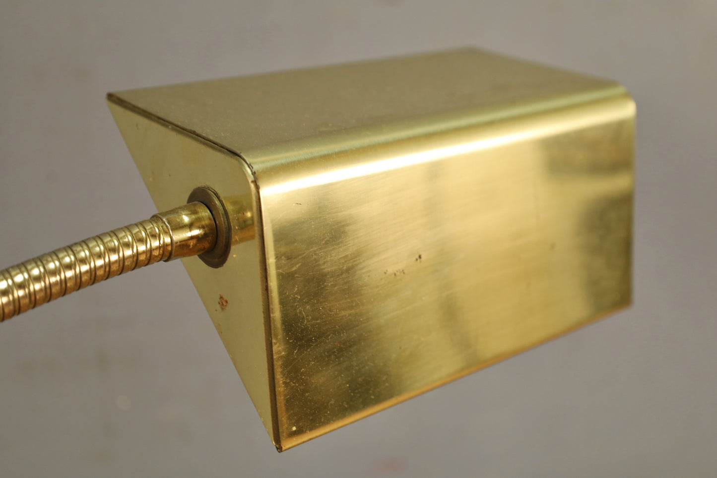 Simple Brass Gooseneck Reading Floor Lamp