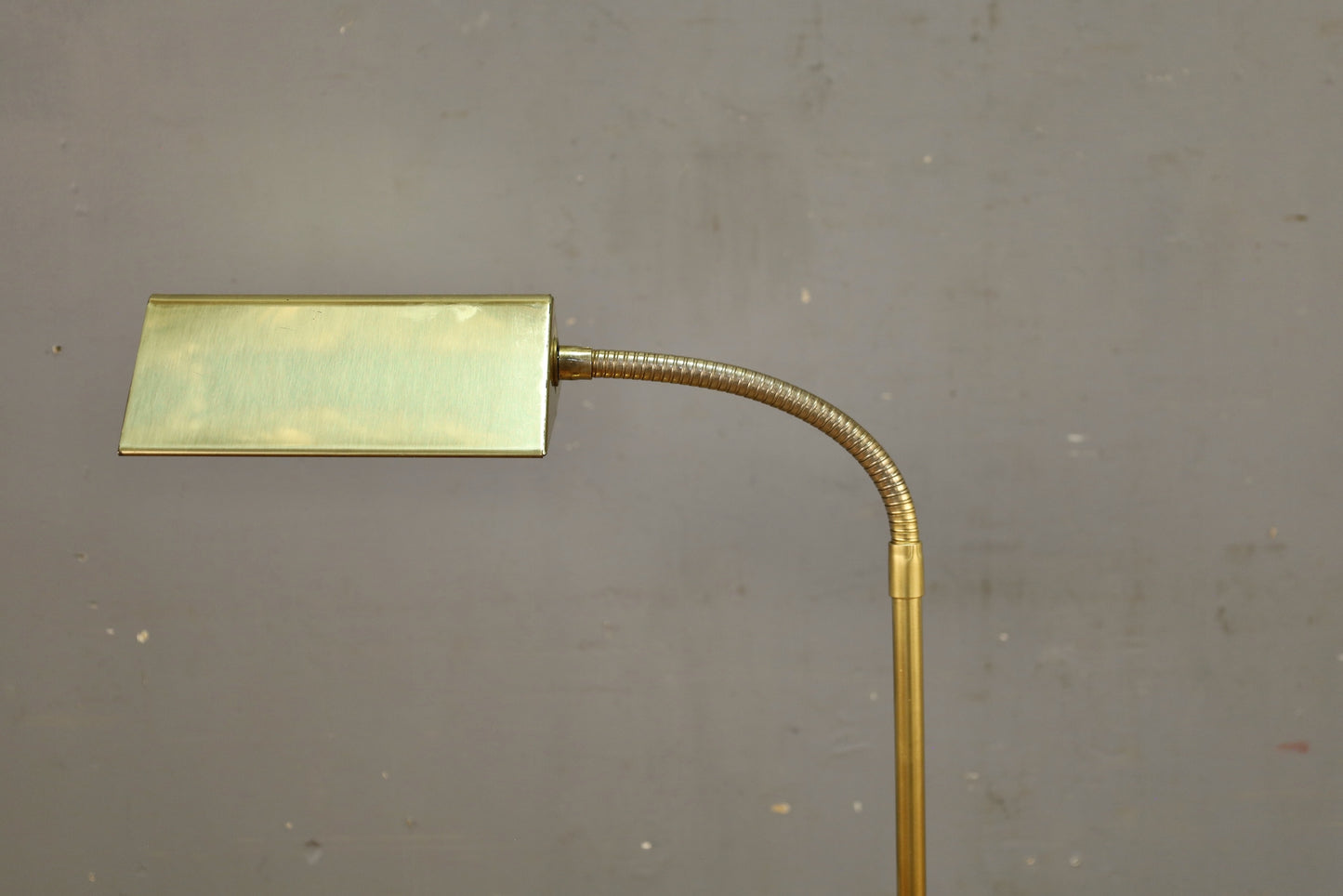 Simple Brass Gooseneck Reading Floor Lamp