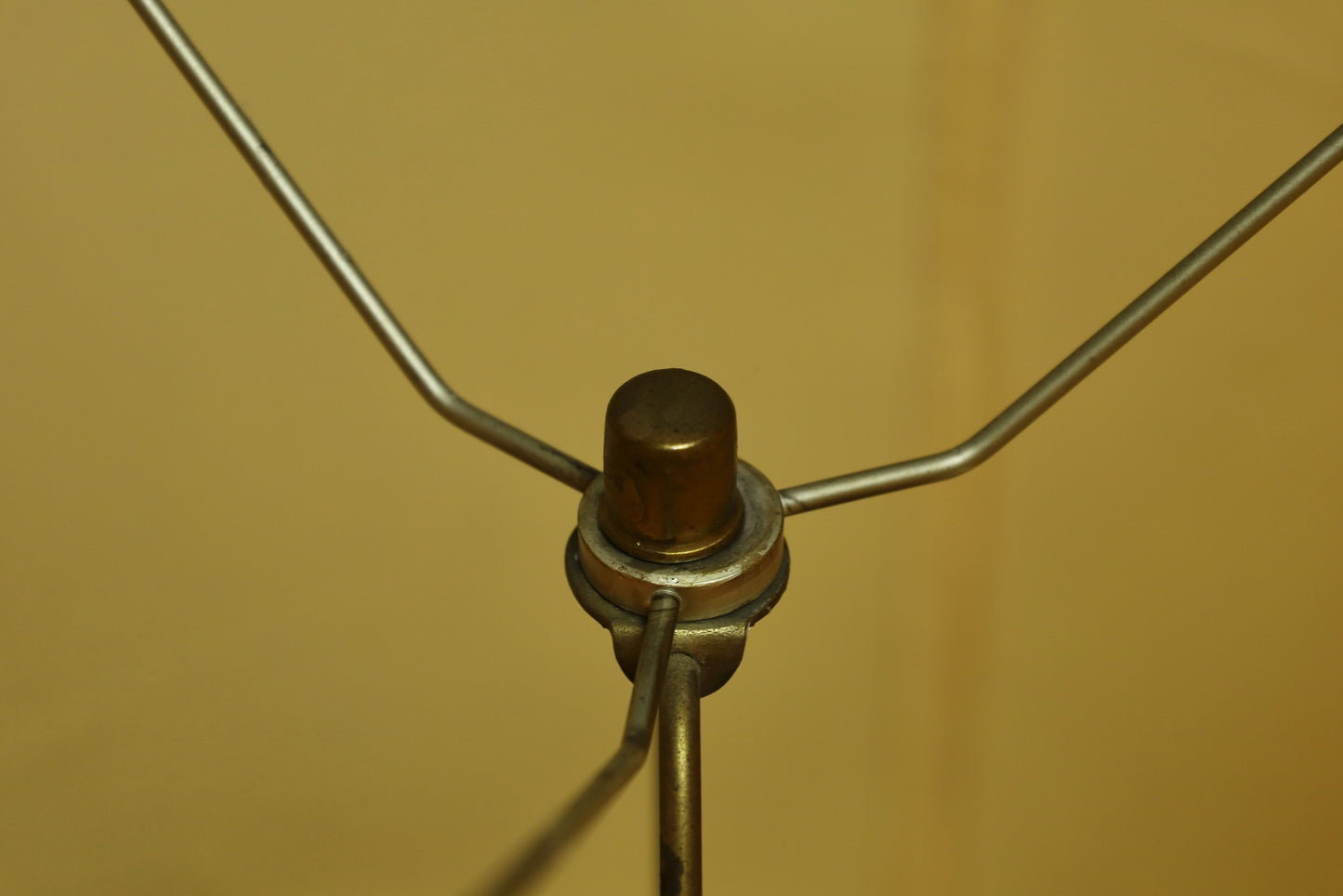 Large Carved Spool Table Lamp