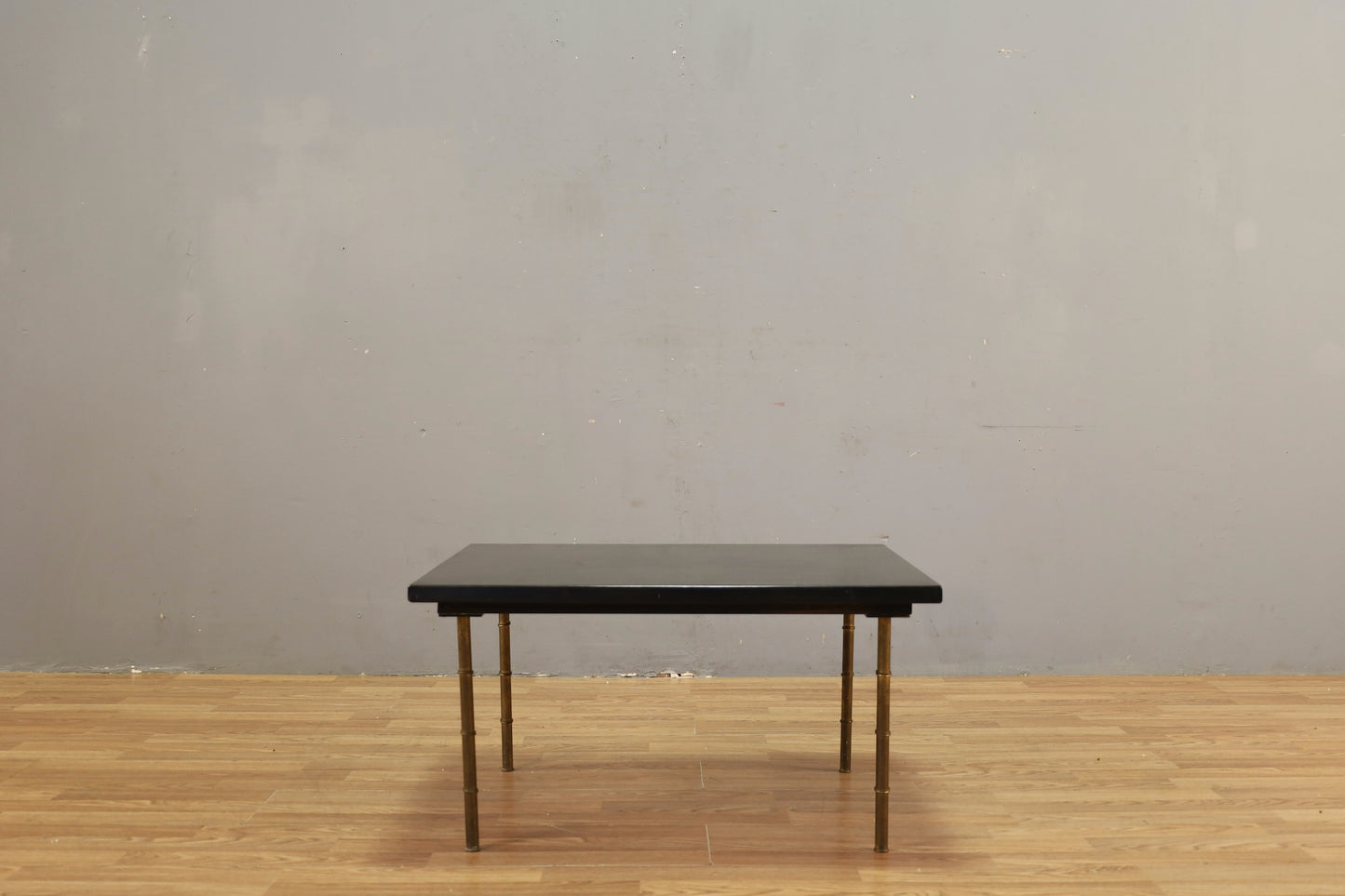 Slate & Brass Bamboo Coffee Table