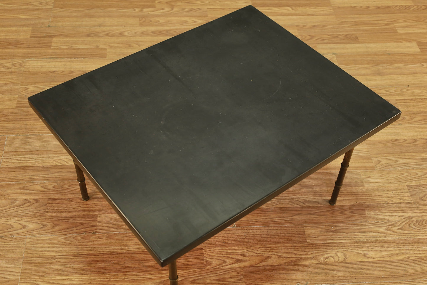 Slate & Brass Bamboo Coffee Table