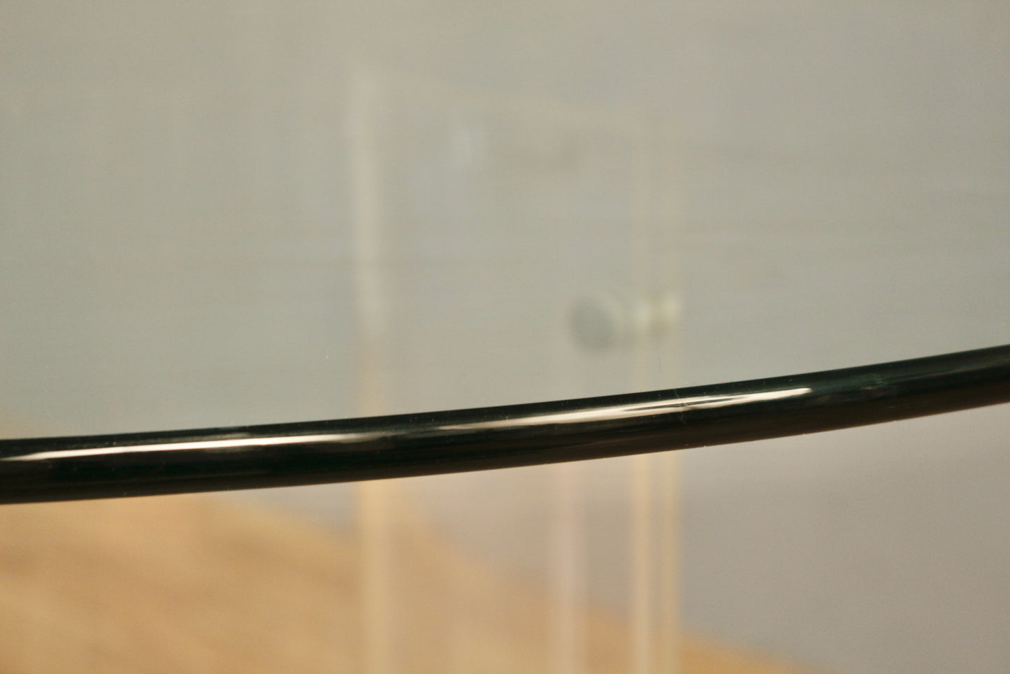 Round Glass & Lucite Dining Table - ONLINE ONLY