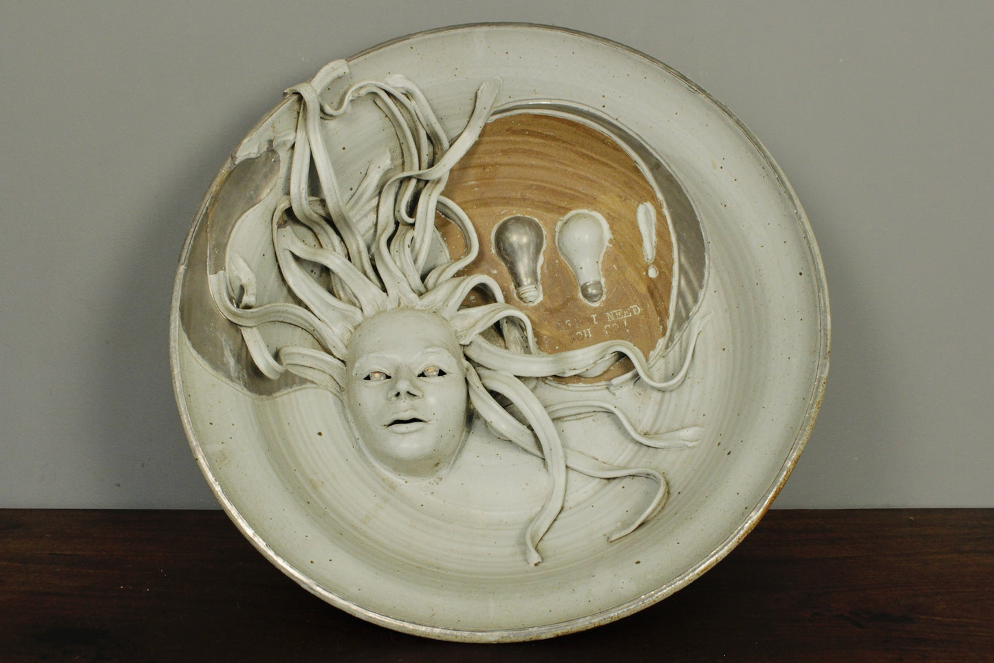 Large "Medusa Needs Ken" Ceramic Basin