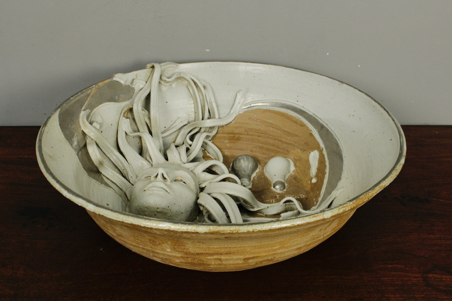 Large "Medusa Needs Ken" Ceramic Basin