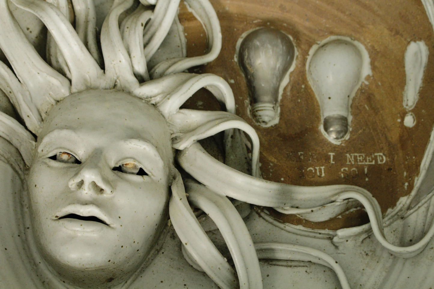 Large "Medusa Needs Ken" Ceramic Basin