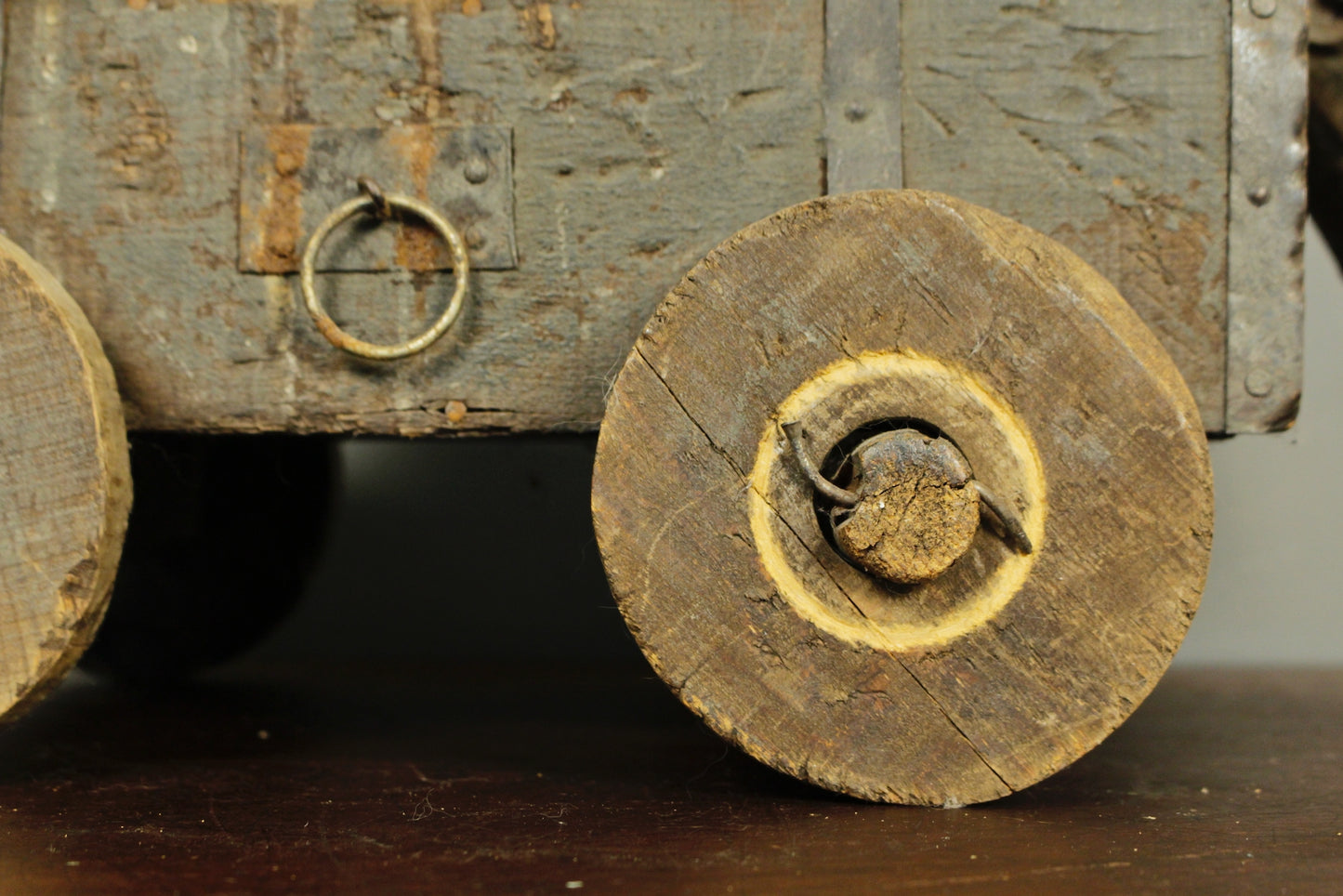 Antique Wooden Toy Cannon