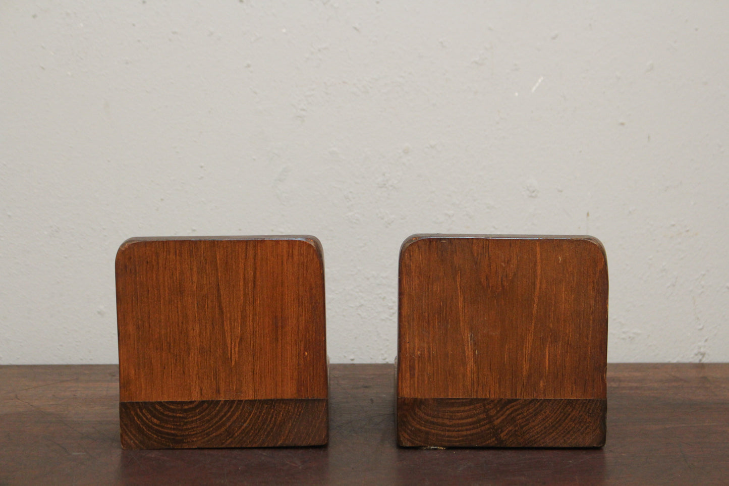 Pair of Carved Duck Bookends