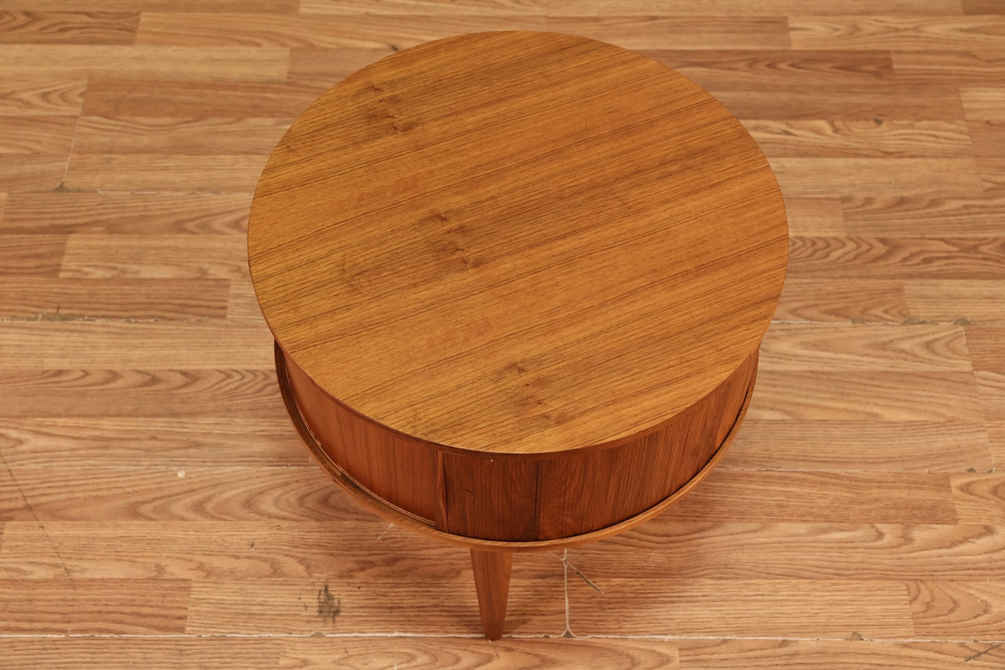 Pair of Petite Umbra "Rolly" Round Side Tables
