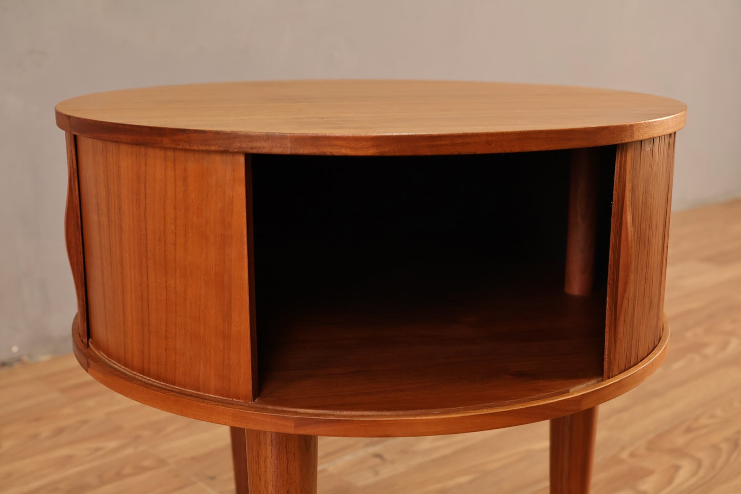 Pair of Petite Umbra "Rolly" Round Side Tables