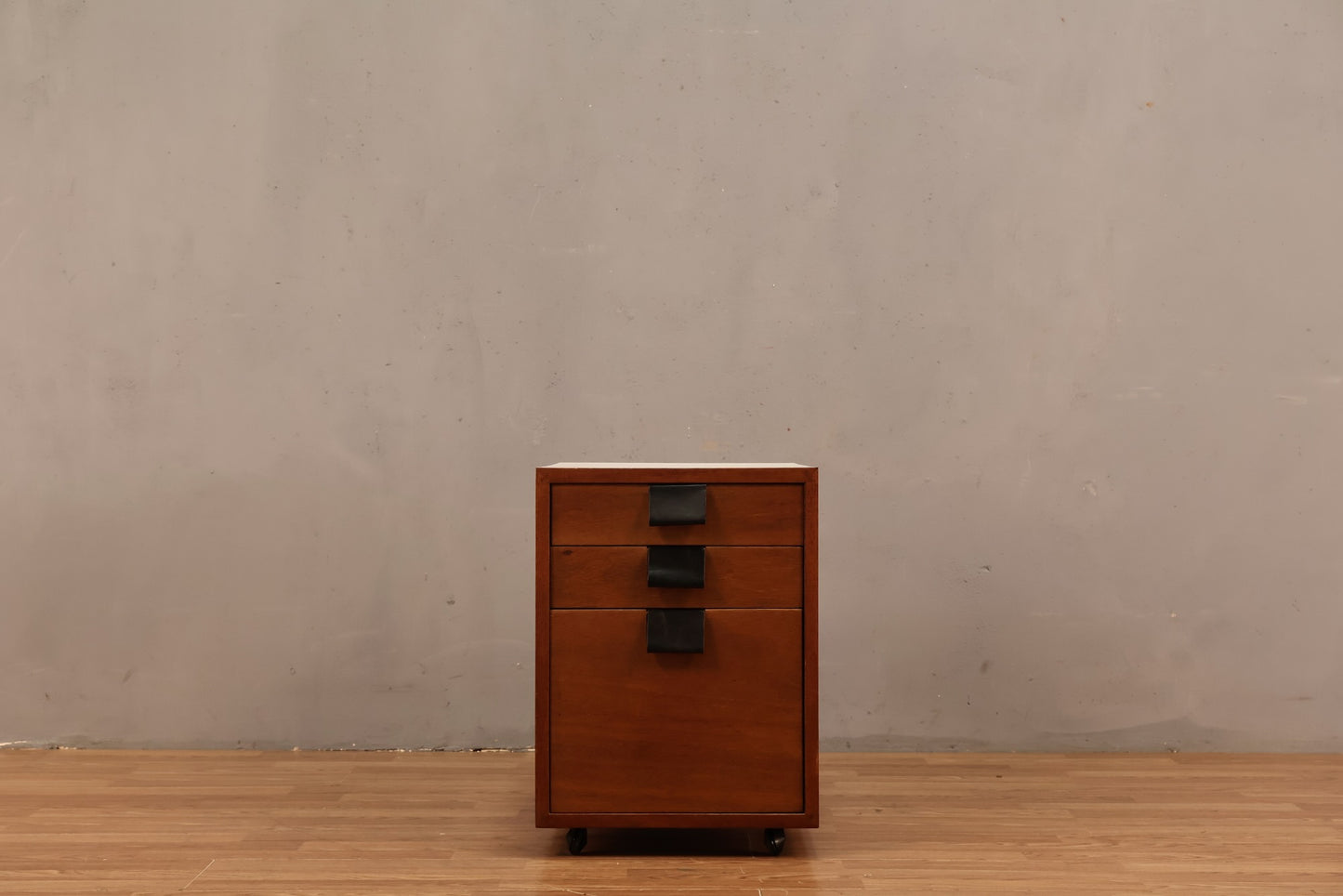 Compact Teak & Laminate File Cabinet