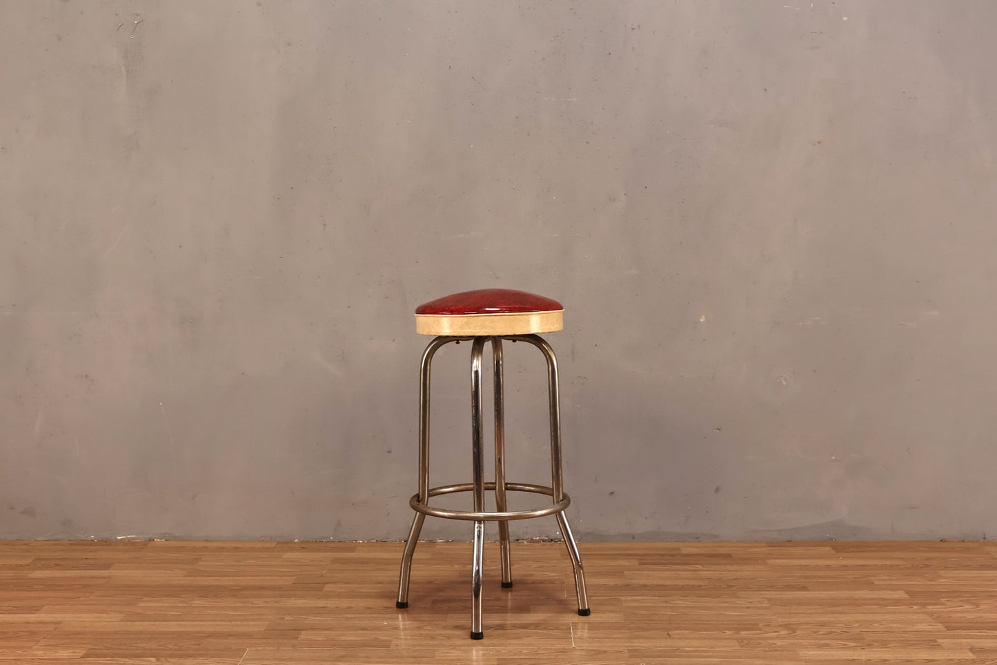 Retro Cherry Vanilla Swivel Bar Stool - ONLINE ONLY