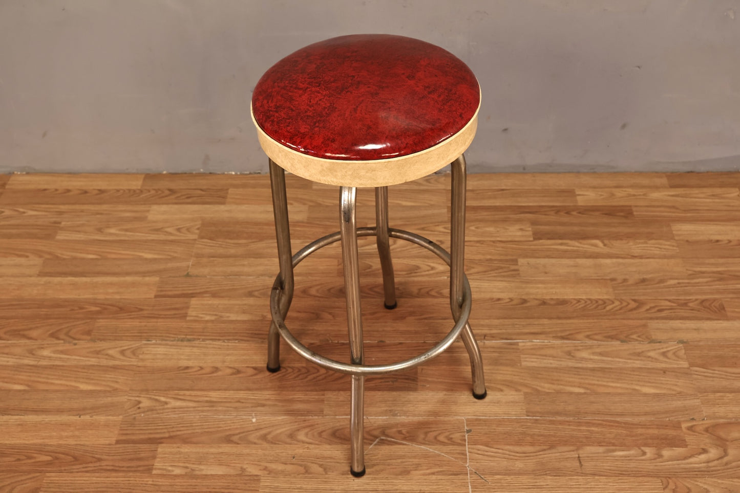Retro Cherry Vanilla Swivel Bar Stool - ONLINE ONLY