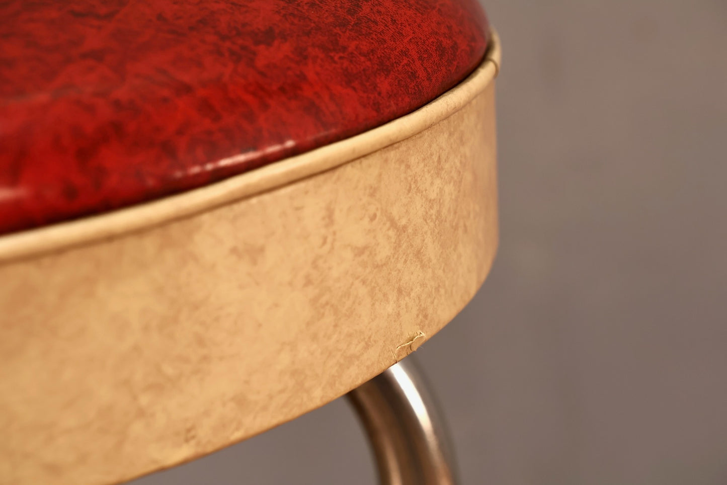 Retro Cherry Vanilla Swivel Bar Stool - ONLINE ONLY