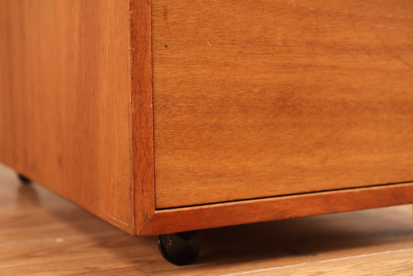 Compact Teak & Laminate File Cabinet