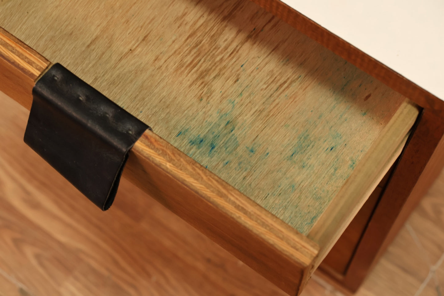 Compact Teak & Laminate File Cabinet