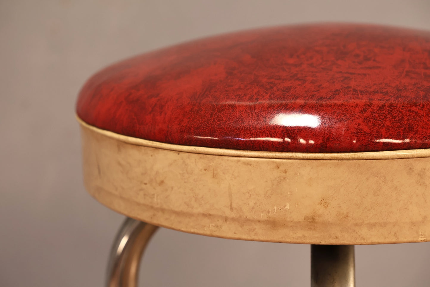 Retro Cherry Vanilla Swivel Bar Stool - ONLINE ONLY