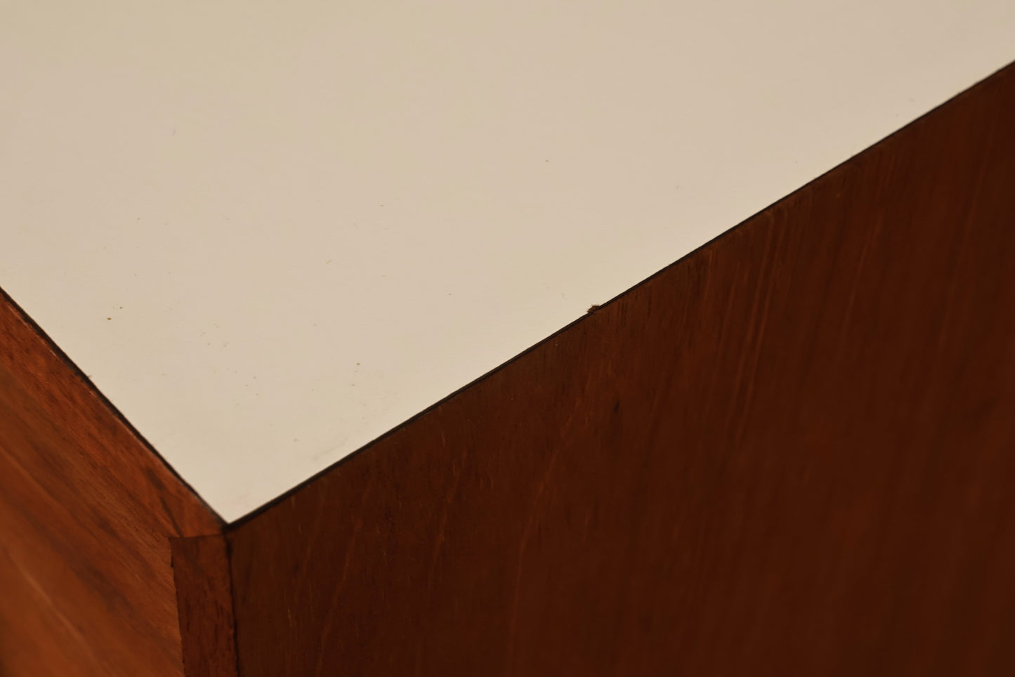 Compact Teak & Laminate File Cabinet