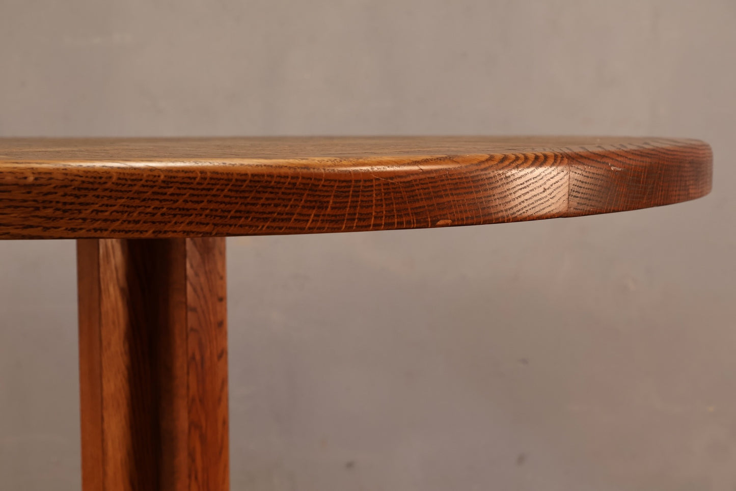 Luxe Oak Parquet Round Dining Table - ONLINE ONLY