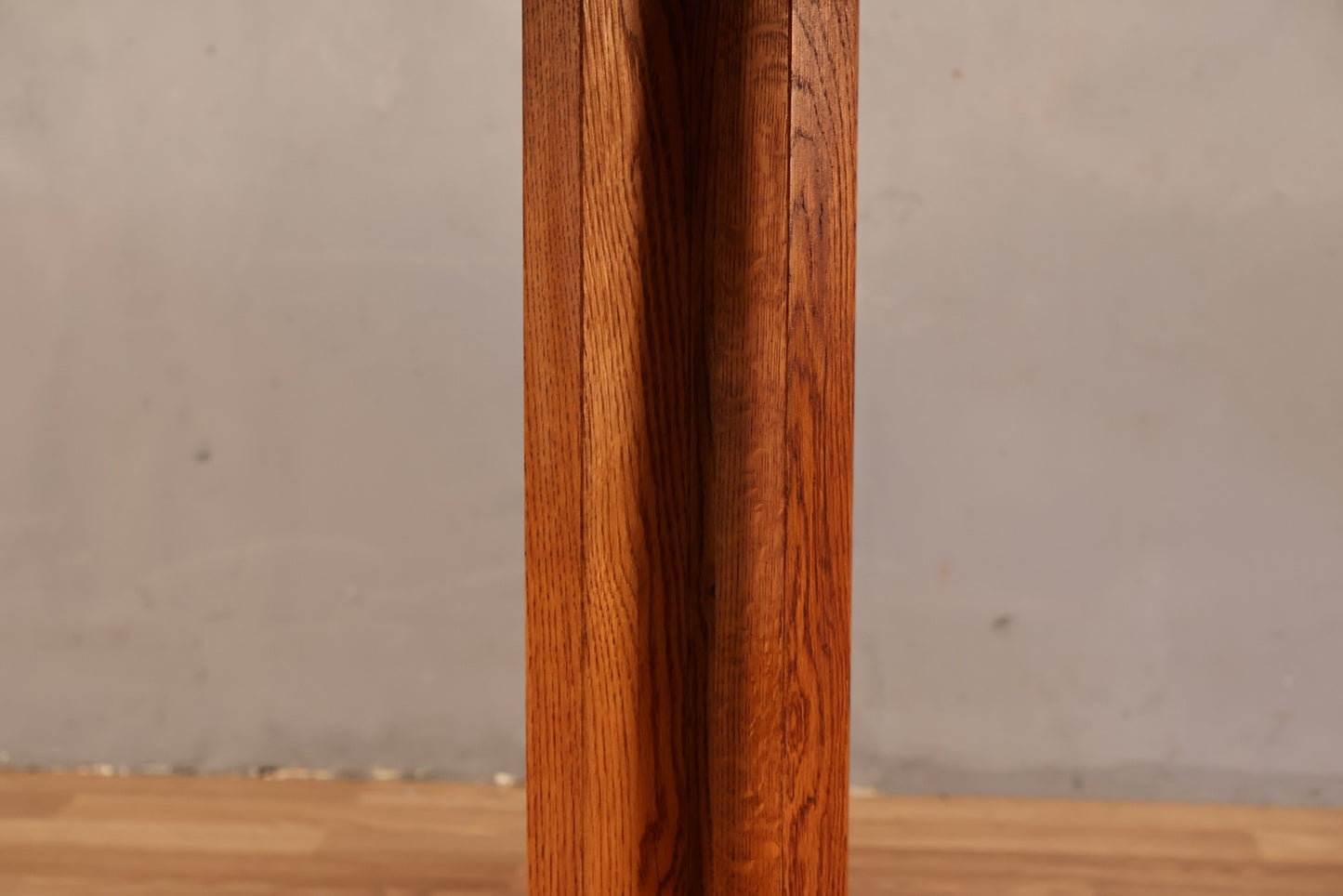 Luxe Oak Parquet Round Dining Table - ONLINE ONLY