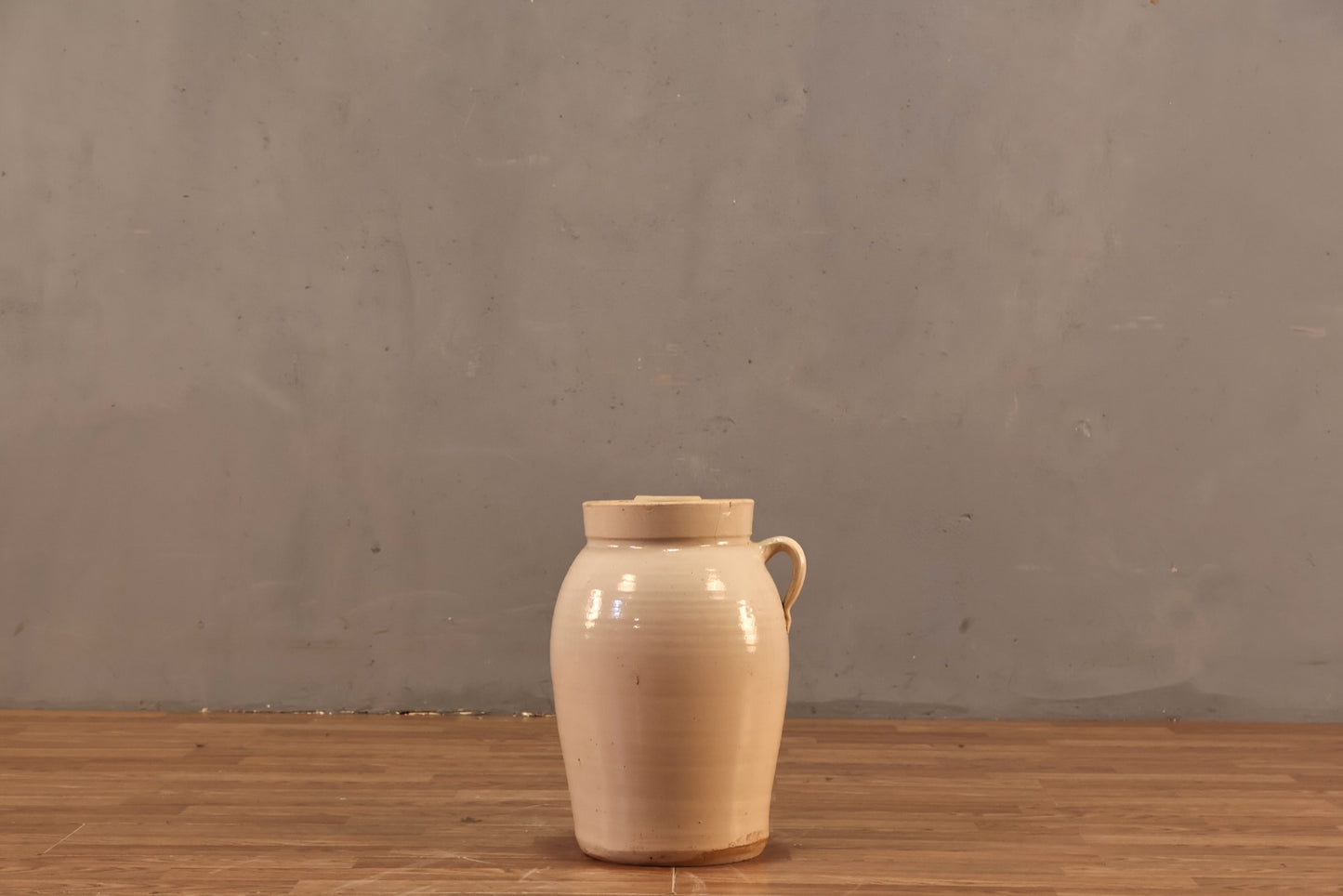 Antique White Stoneware Jug