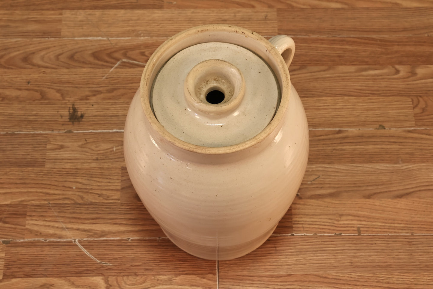 Antique White Stoneware Jug