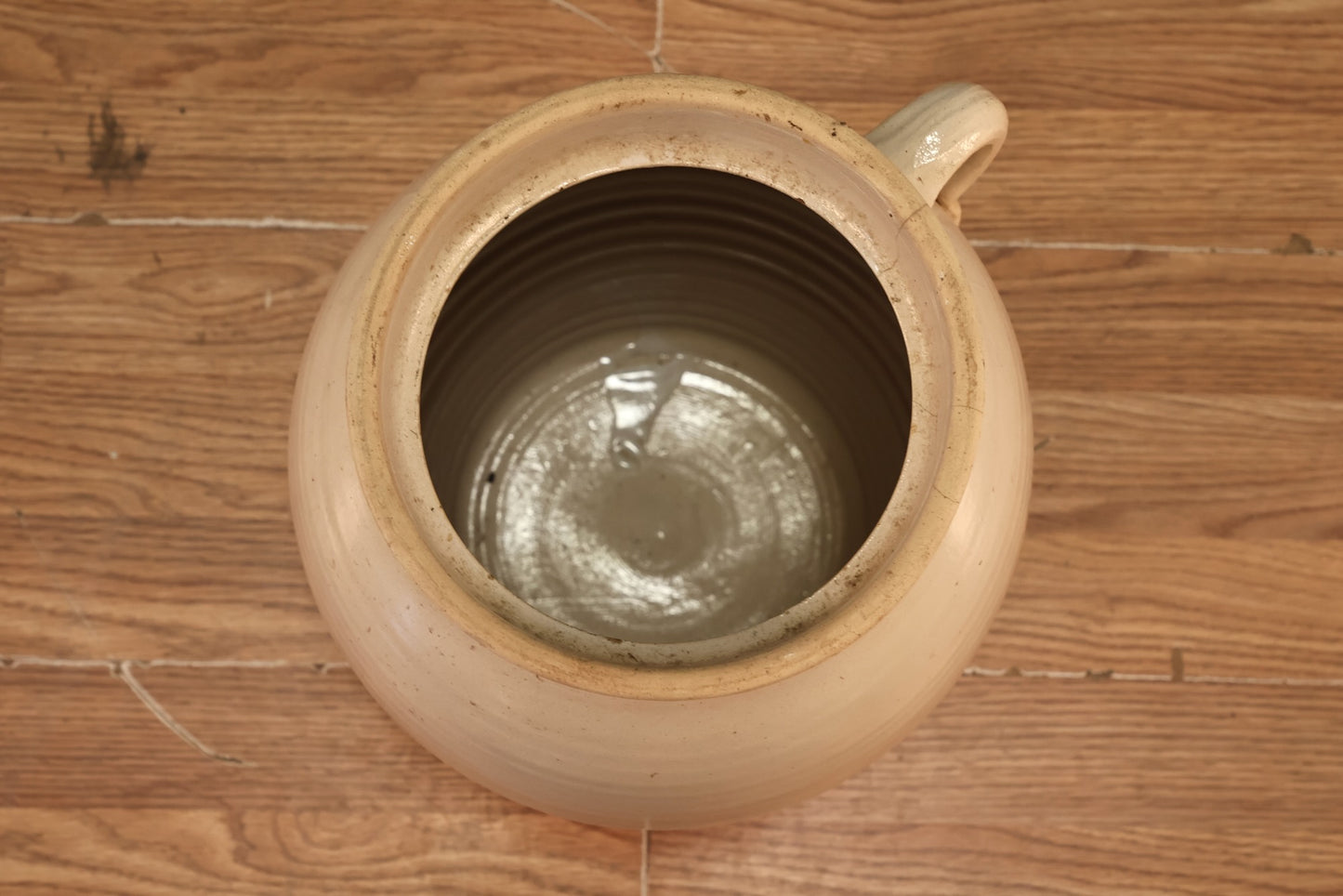 Antique White Stoneware Jug