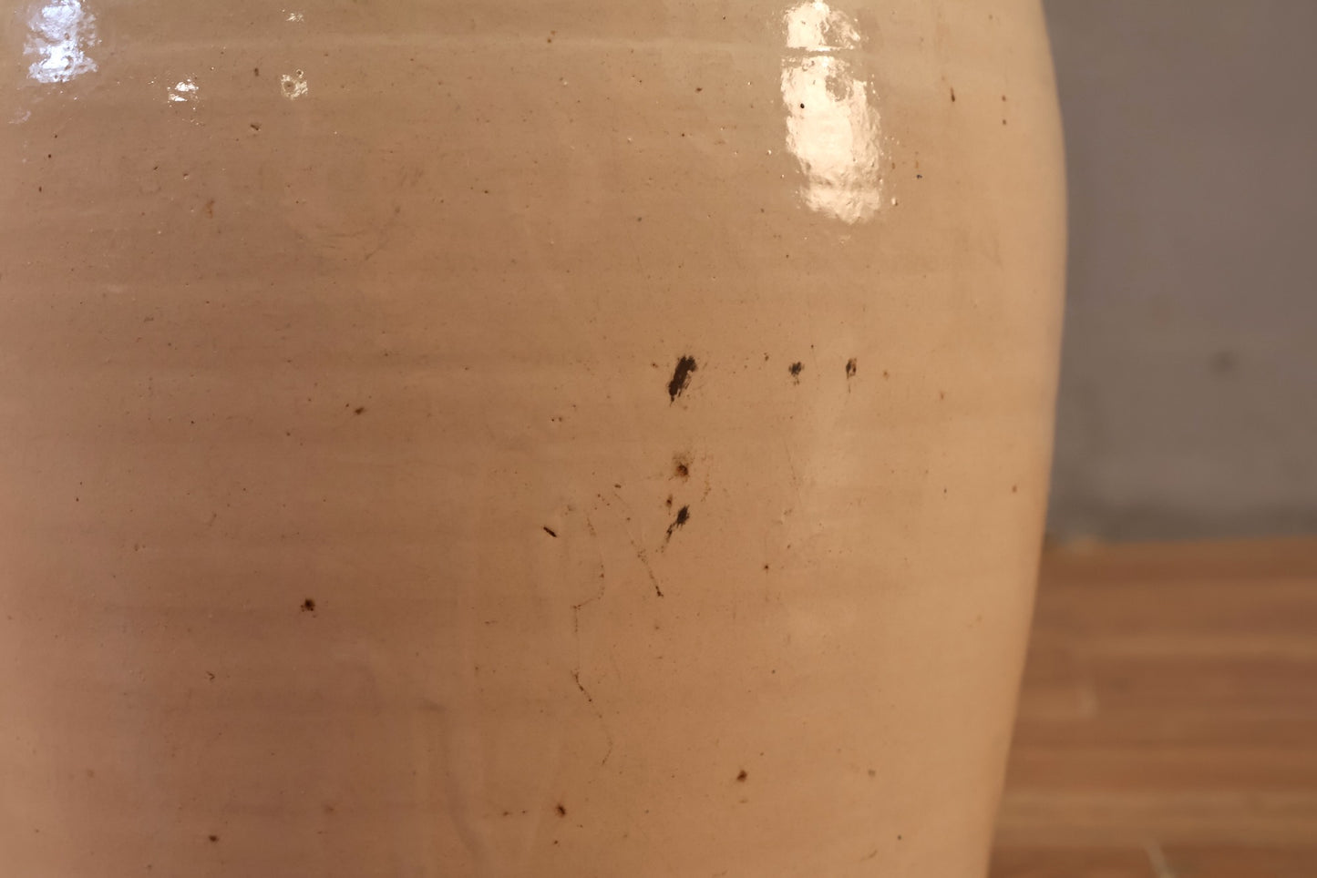 Antique White Stoneware Jug