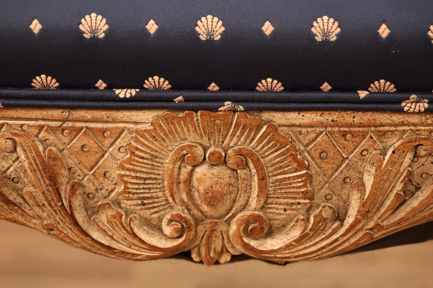 French Provincial Piano Bench