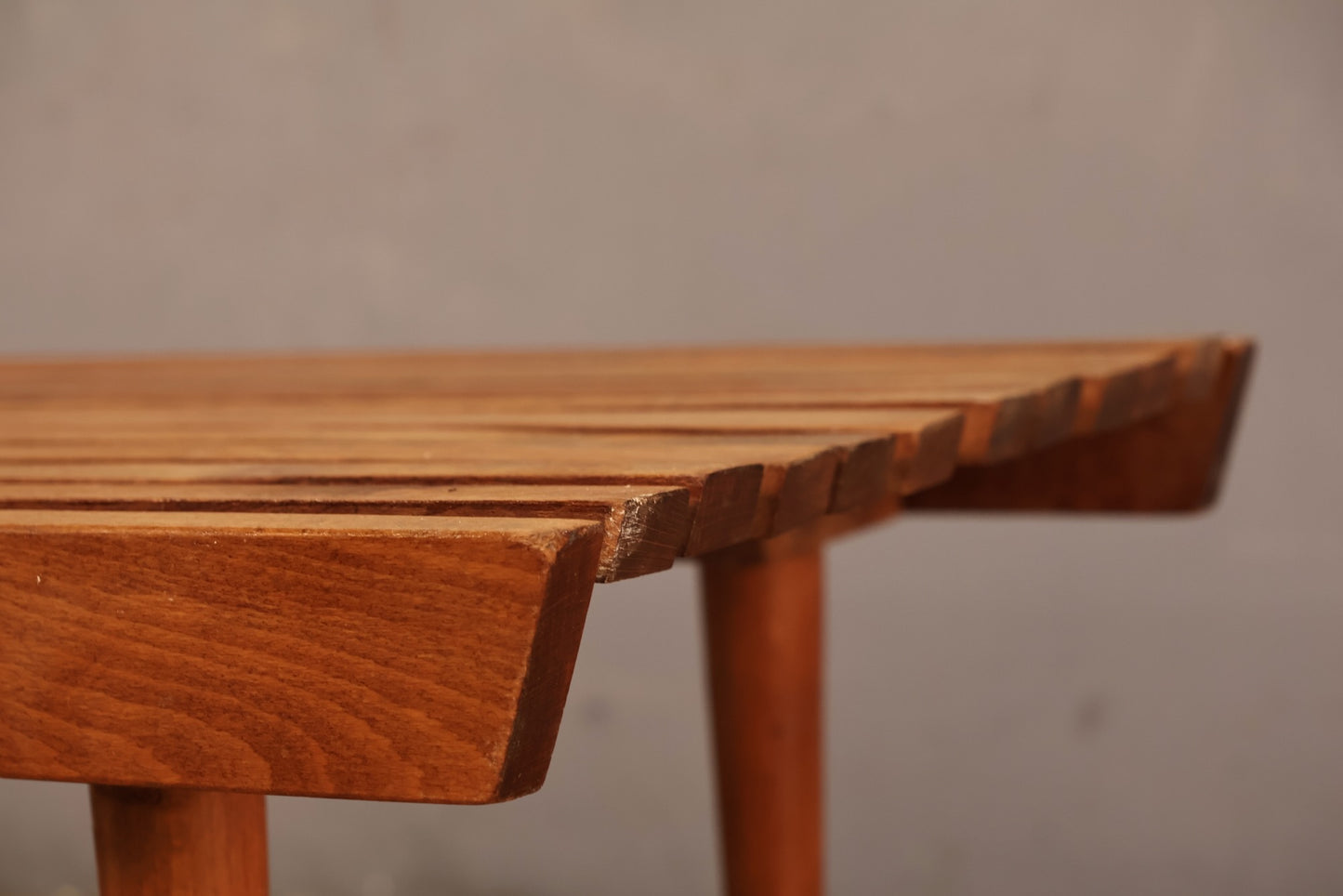 Golden Walnut Slatted Coffee Table